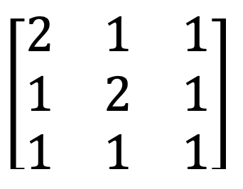 eksempel på en ikke-singular matrix