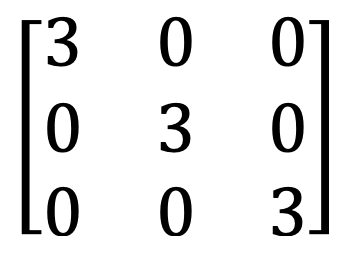 eksempel på en skalær matrix