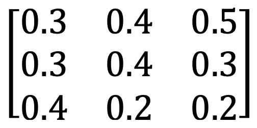 example of a stochastic matrix