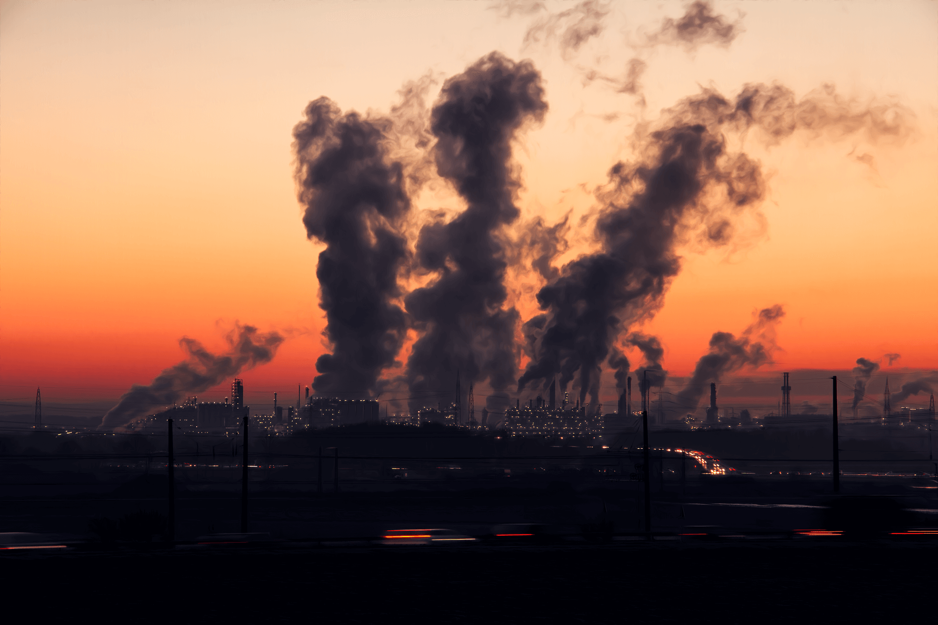 bild av industriella föroreningar